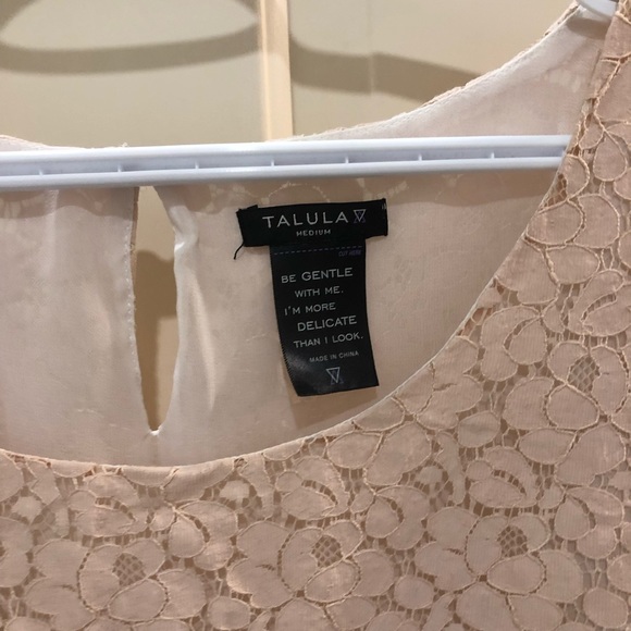 Talula blush pink lace tee/blouse - Picture 3 of 3